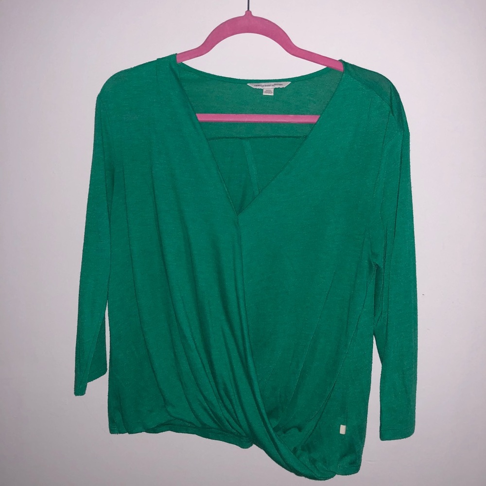 American Eagle green too with slit back